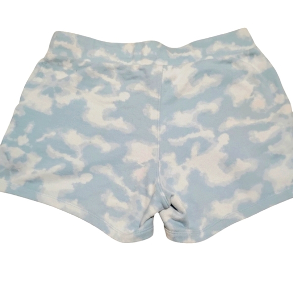 Champion | Woman's Blue Tie-Dye Sky Lazy Drawstring Shorts | Size Small - Picture 4 of 9